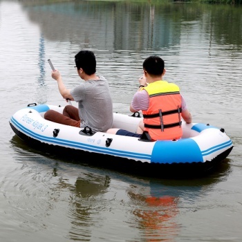 橡皮艇戶外水上運動裝備 3-4人加厚釣魚氣墊船皮劃艇選購指南